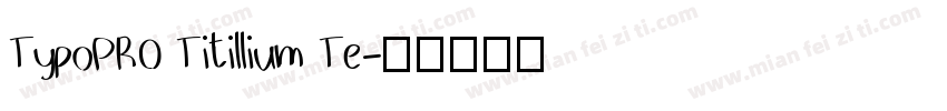 TypoPRO Titillium Te字体转换